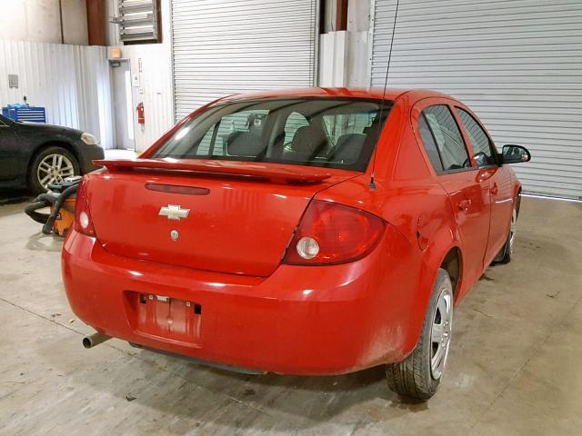 1G1AT58HX97136863 - 2009 CHEVROLET COBALT LT RED photo 4