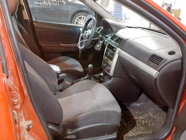 1G1AT58HX97136863 - 2009 CHEVROLET COBALT LT RED photo 5