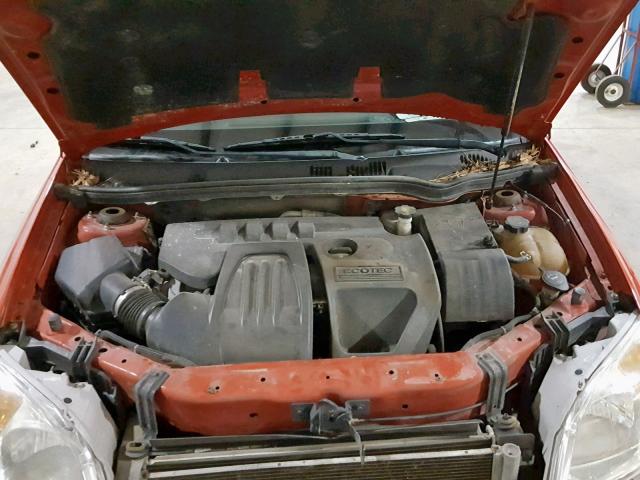 1G1AT58HX97136863 - 2009 CHEVROLET COBALT LT RED photo 7