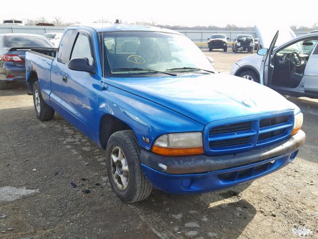 1B7GL22XXWS589115 - 1998 DODGE DAKOTA BLUE photo 1