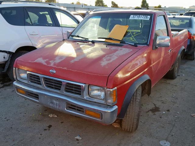 1N6SD11S2VC338828 - 1997 NISSAN TRUCK BASE RED photo 2