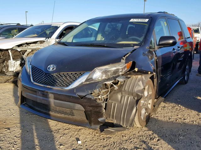 5TDXK3DC9DS340636 - 2013 TOYOTA SIENNA SPO BLACK photo 2