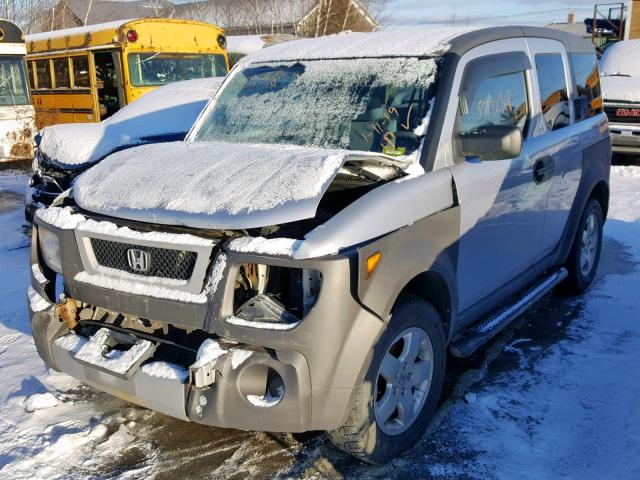 5J6YH28533L015595 - 2003 HONDA ELEMENT EX SILVER photo 2