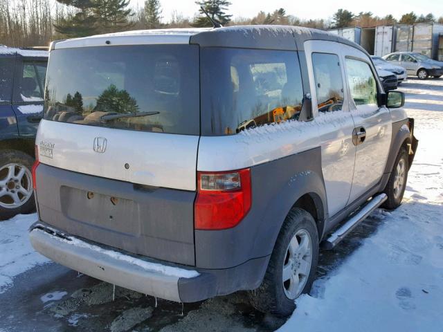 5J6YH28533L015595 - 2003 HONDA ELEMENT EX SILVER photo 4