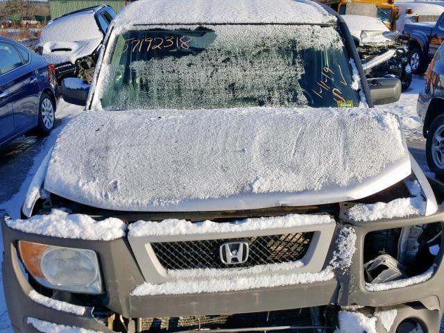 5J6YH28533L015595 - 2003 HONDA ELEMENT EX SILVER photo 7