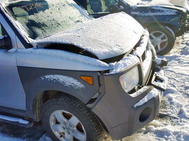 5J6YH28533L015595 - 2003 HONDA ELEMENT EX SILVER photo 9