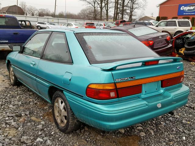 3FASP11JXTR127298 - 1996 FORD ESCORT LX GREEN photo 3