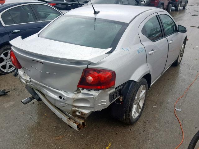 1B3BD1FG6BN512229 - 2011 DODGE AVENGER MA SILVER photo 4