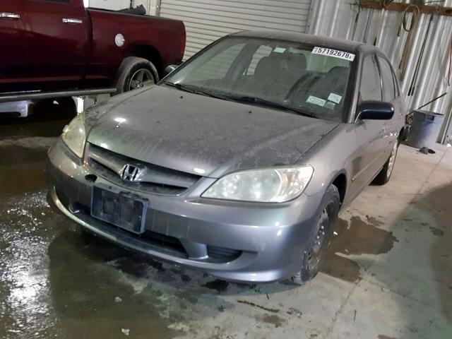 2HGES16544H589064 - 2004 HONDA CIVIC LX SILVER photo 2