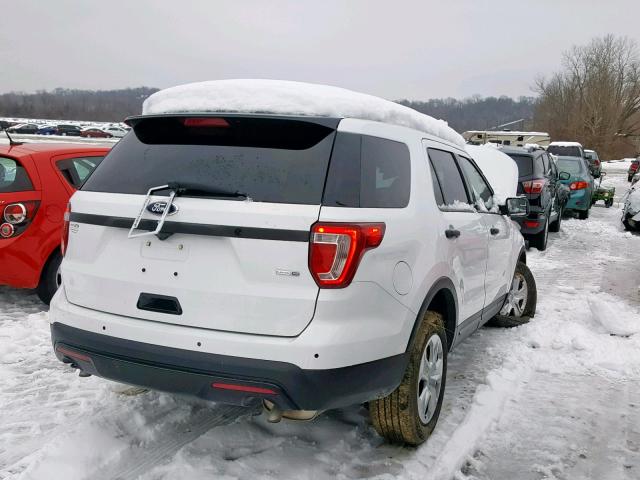 1FM5K8AR9HGA36120 - 2017 FORD EXPLORER P WHITE photo 4