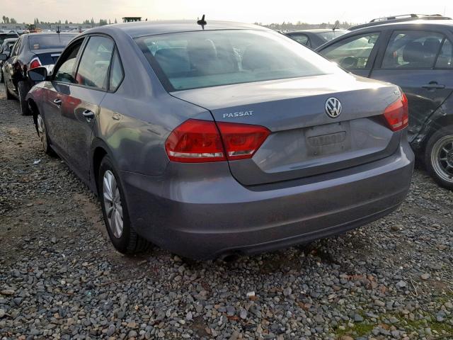 1VWAT7A33EC098831 - 2014 VOLKSWAGEN PASSAT S GRAY photo 3