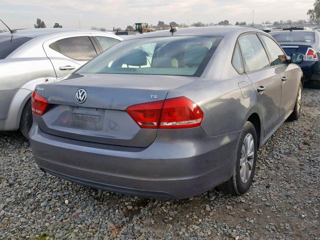 1VWAT7A33EC098831 - 2014 VOLKSWAGEN PASSAT S GRAY photo 4