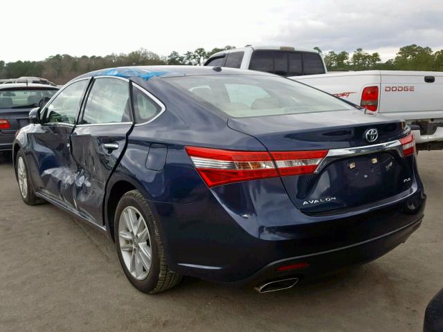 4T1BK1EB4FU177764 - 2015 TOYOTA AVALON XLE BLUE photo 3