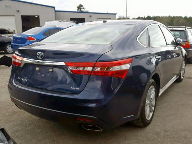 4T1BK1EB4FU177764 - 2015 TOYOTA AVALON XLE BLUE photo 4