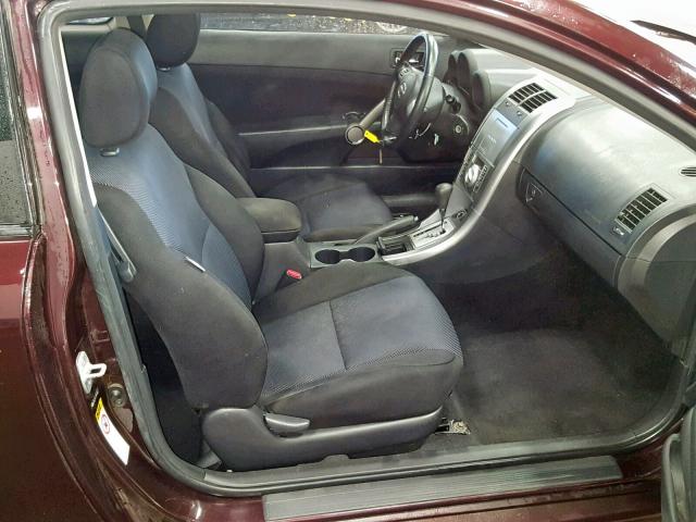 JTKDE167980256610 - 2008 TOYOTA SCION TC BURGUNDY photo 5