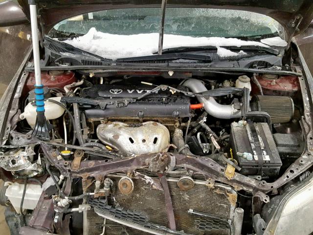 JTKDE167980256610 - 2008 TOYOTA SCION TC BURGUNDY photo 7