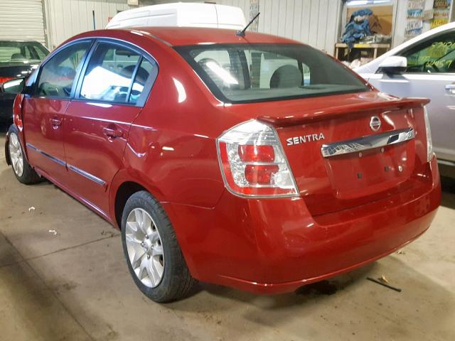 3N1AB6AP4CL734549 - 2012 NISSAN SENTRA 2.0 RED photo 3