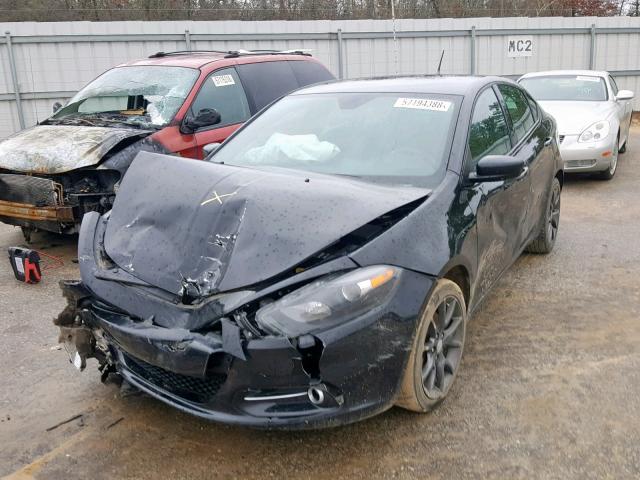 1C3CDFBB9FD345200 - 2015 DODGE DART SXT BLACK photo 2