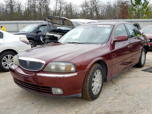 1LNHM86S14Y657505 - 2004 LINCOLN LS برغندي صورة 2