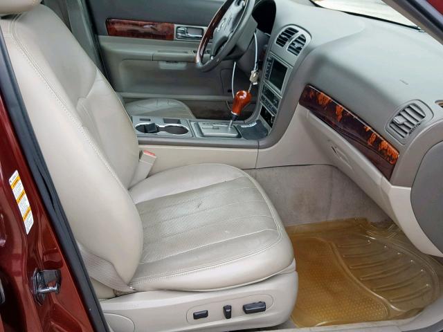 1LNHM86S14Y657505 - 2004 LINCOLN LS برغندي صورة 5
