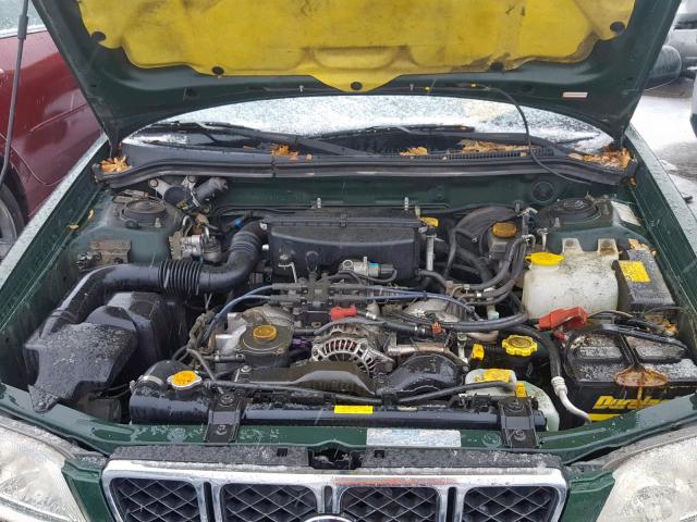 JF1SF63582G713021 - 2002 SUBARU FORESTER L GREEN photo 7