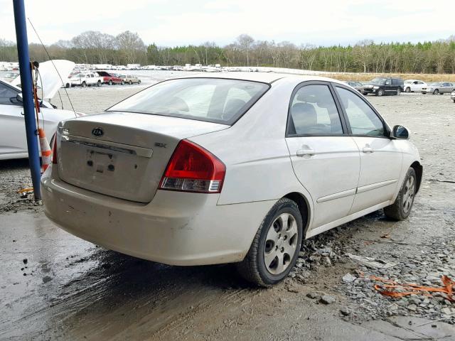 KNAFE221695630941 - 2009 KIA SPECTRA EX WHITE photo 4