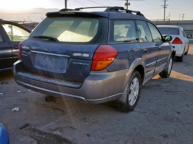 4S4BP61C157357763 - 2005 SUBARU LEGACY OUT BLUE photo 4