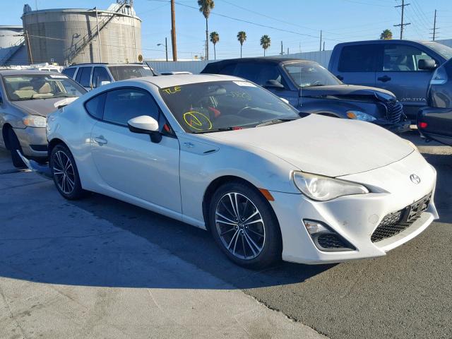 JF1ZNAA13D2727283 - 2013 TOYOTA SCION FR-S WHITE photo 1