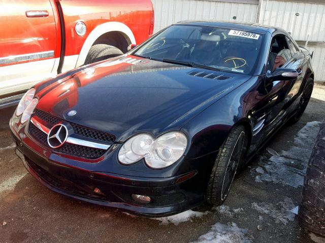 WDBSK76F06F116018 - 2006 MERCEDES-BENZ SL 600 BLACK photo 2