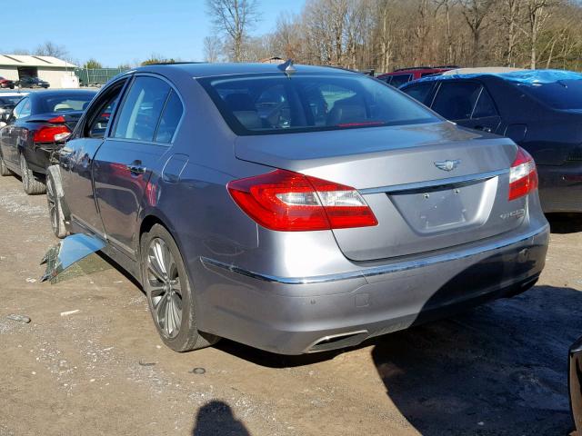 KMHGC4DH2EU265351 - 2014 HYUNDAI GENESIS 5. GRAY photo 3