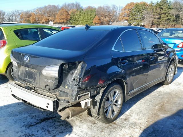 JTHBB1BA1A2034922 - 2010 LEXUS HS 250H BLACK photo 4