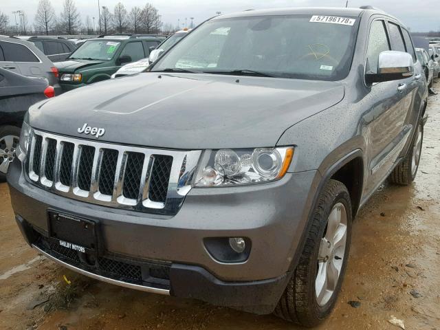 1C4RJFCT2CC178041 - 2012 JEEP GRAND CHER GRAY photo 2