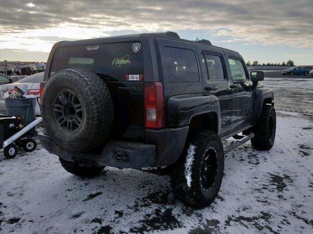 5GTDN136168270950 - 2006 HUMMER H3 BLACK photo 4