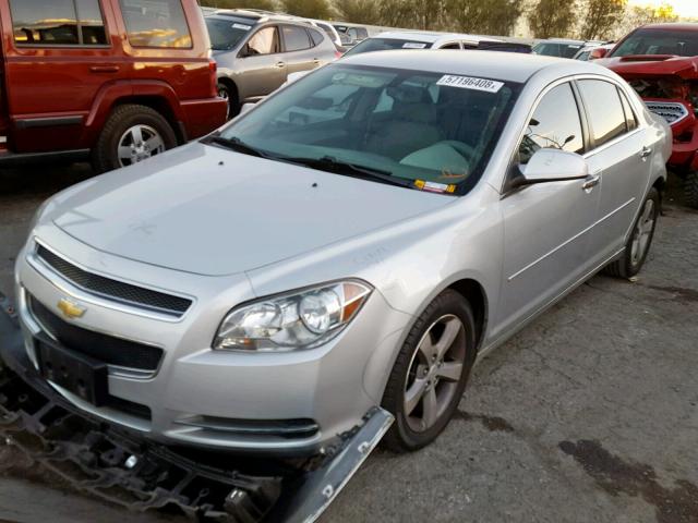 1G1ZC5E01CF145272 - 2012 CHEVROLET MALIBU 1LT SILVER photo 2