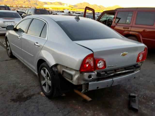 1G1ZC5E01CF145272 - 2012 CHEVROLET MALIBU 1LT SILVER photo 3
