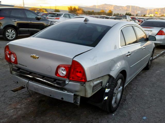1G1ZC5E01CF145272 - 2012 CHEVROLET MALIBU 1LT SILVER photo 4