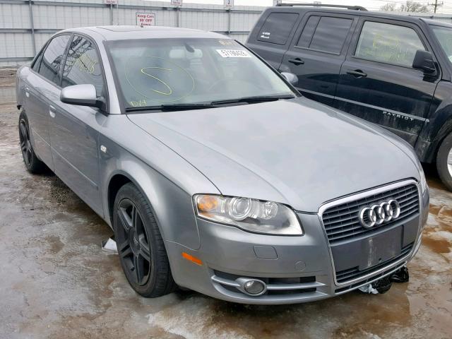 WAUDF78E67A090412 - 2007 AUDI A4 2.0T QU GRAY photo 1