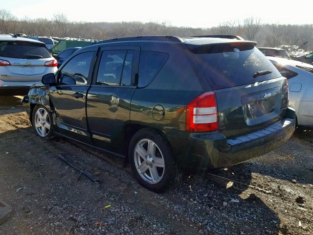 1J8FT47W88D795198 - 2008 JEEP COMPASS SP GREEN photo 3