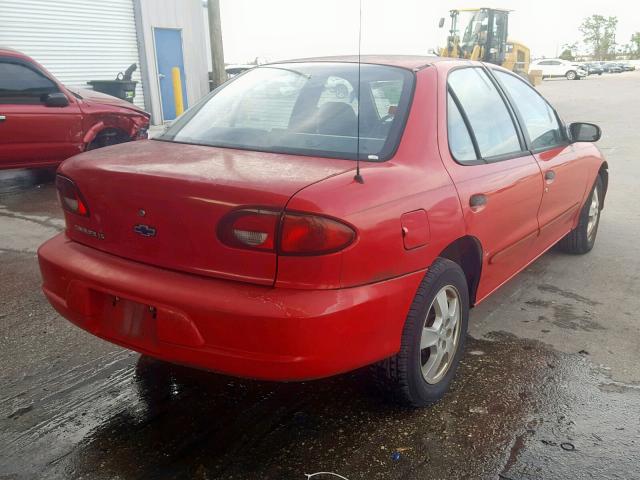 1G1JF524727308222 - 2002 CHEVROLET CAVALIER L RED photo 4