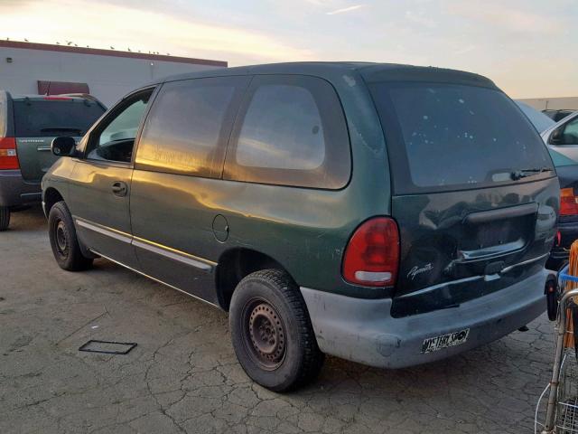 2P4FP25B7VR208767 - 1997 PLYMOUTH VOYAGER GREEN photo 3