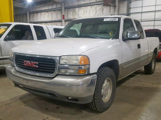 2GTEK19TX11305417 - 2001 GMC NEW SIERRA WHITE photo 2