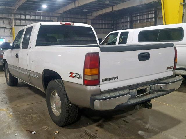 2GTEK19TX11305417 - 2001 GMC NEW SIERRA WHITE photo 3