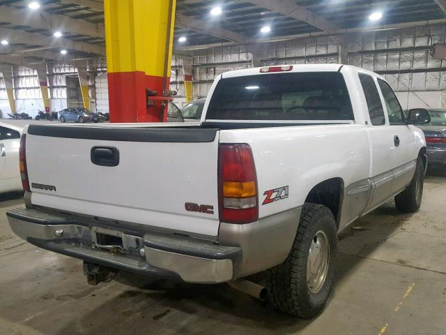 2GTEK19TX11305417 - 2001 GMC NEW SIERRA WHITE photo 4