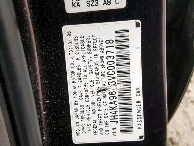 JH4KA9653VC003718 - 1997 ACURA 3.5RL PURPLE photo 10