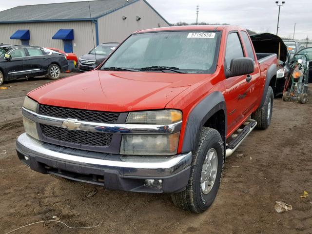 1GCDT196248156411 - 2004 CHEVROLET COLORADO RED photo 2