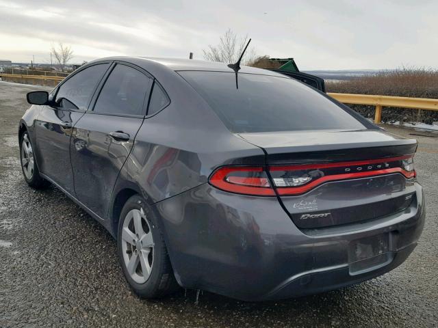 1C3CDFBB0FD172702 - 2015 DODGE DART SXT CHARCOAL photo 3