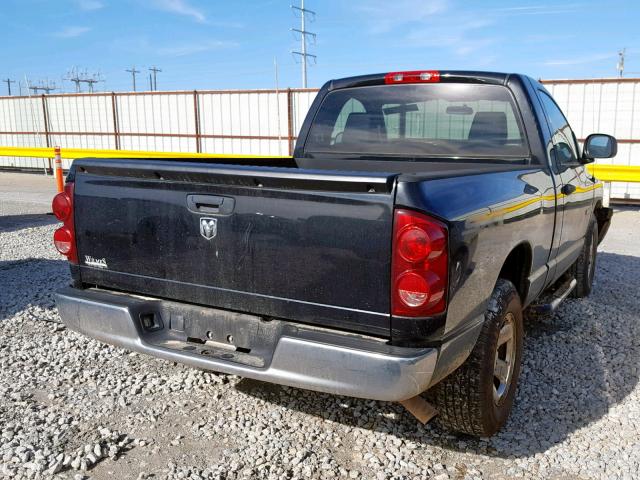 1D7HA16K18J176615 - 2008 DODGE RAM 1500 S BLACK photo 4