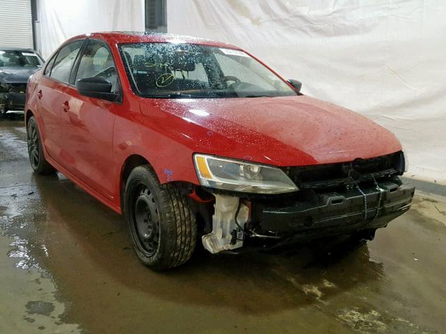 3VW2K7AJ6DM253679 - 2013 VOLKSWAGEN JETTA BASE Կարմիր լուսանկար 1