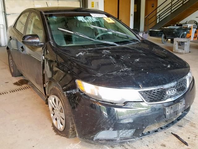 KNAFU4A21C5527765 - 2012 KIA FORTE EX BLACK photo 1