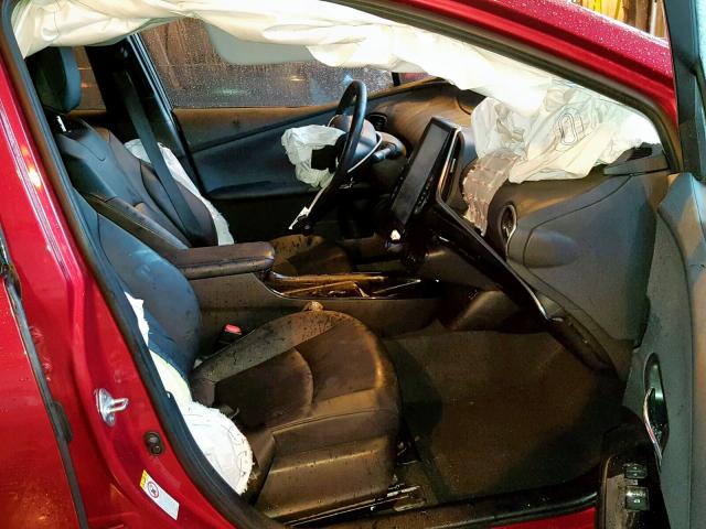 JTDKARFP0H3064743 - 2017 TOYOTA PRIUS PRIM 红色 照片 5
